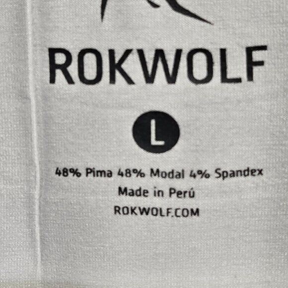 NWT ROKWOLF ESCAPE TANK TOP LUNAR ROCK PIMA COTTON/MODAL/SPANDEX OVERSIZED LARGE - Picture 7 of 10